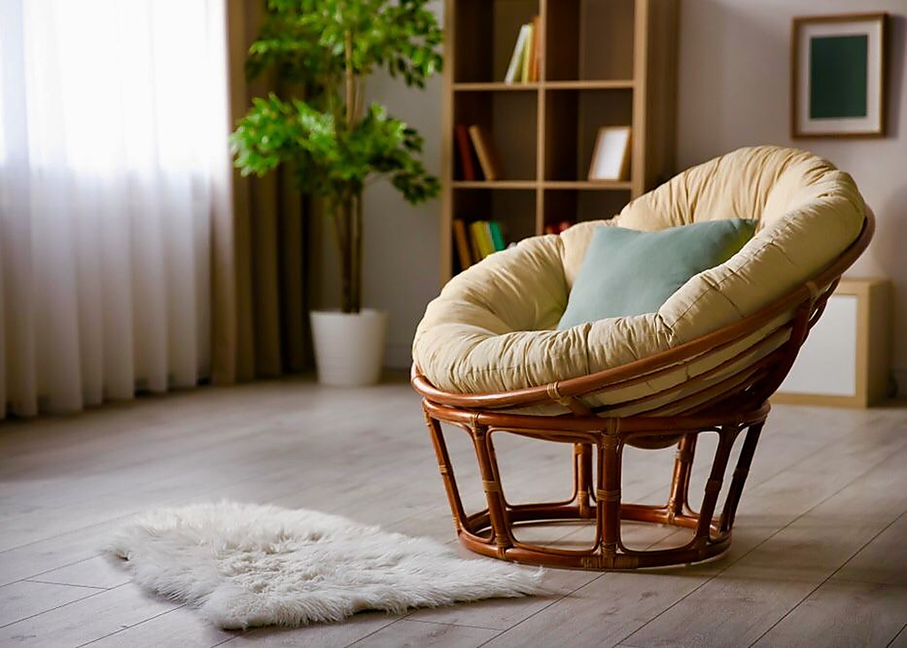 Кресло папасан из ротанга ROTANG HOME